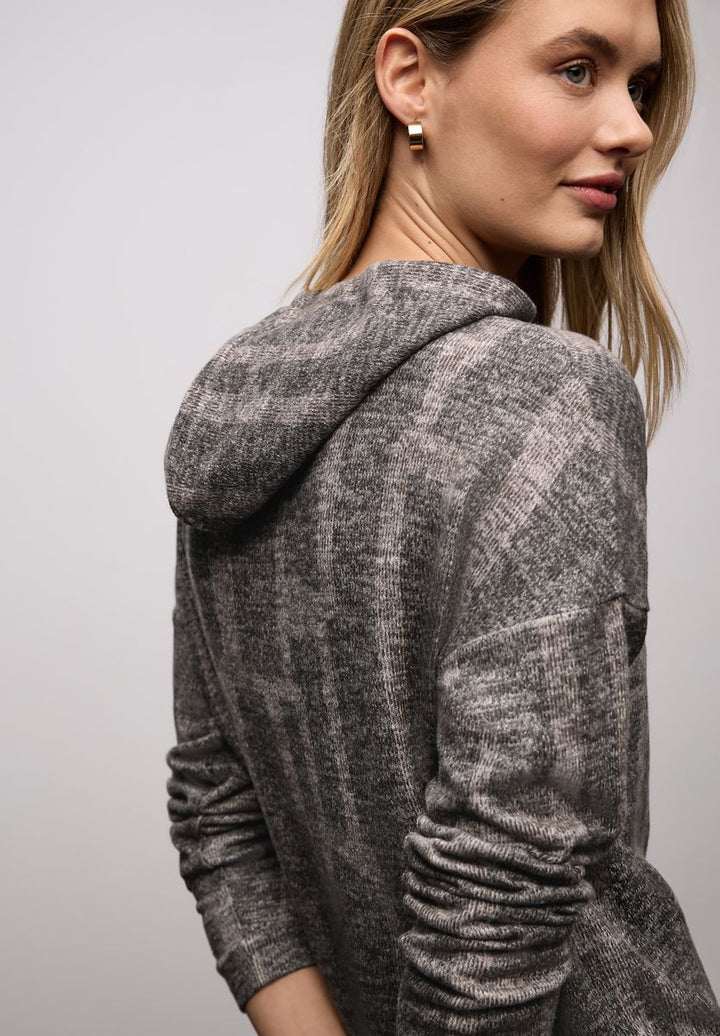 Gemusterter Hoodie Shirt