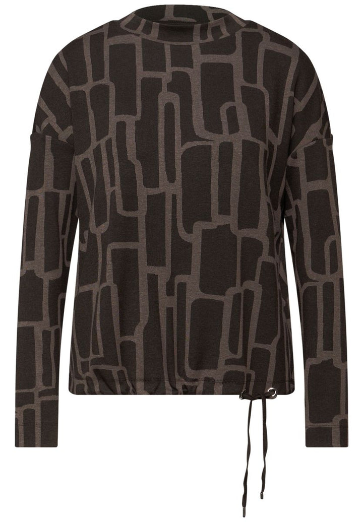 Print Shirt mit Tunnelzug