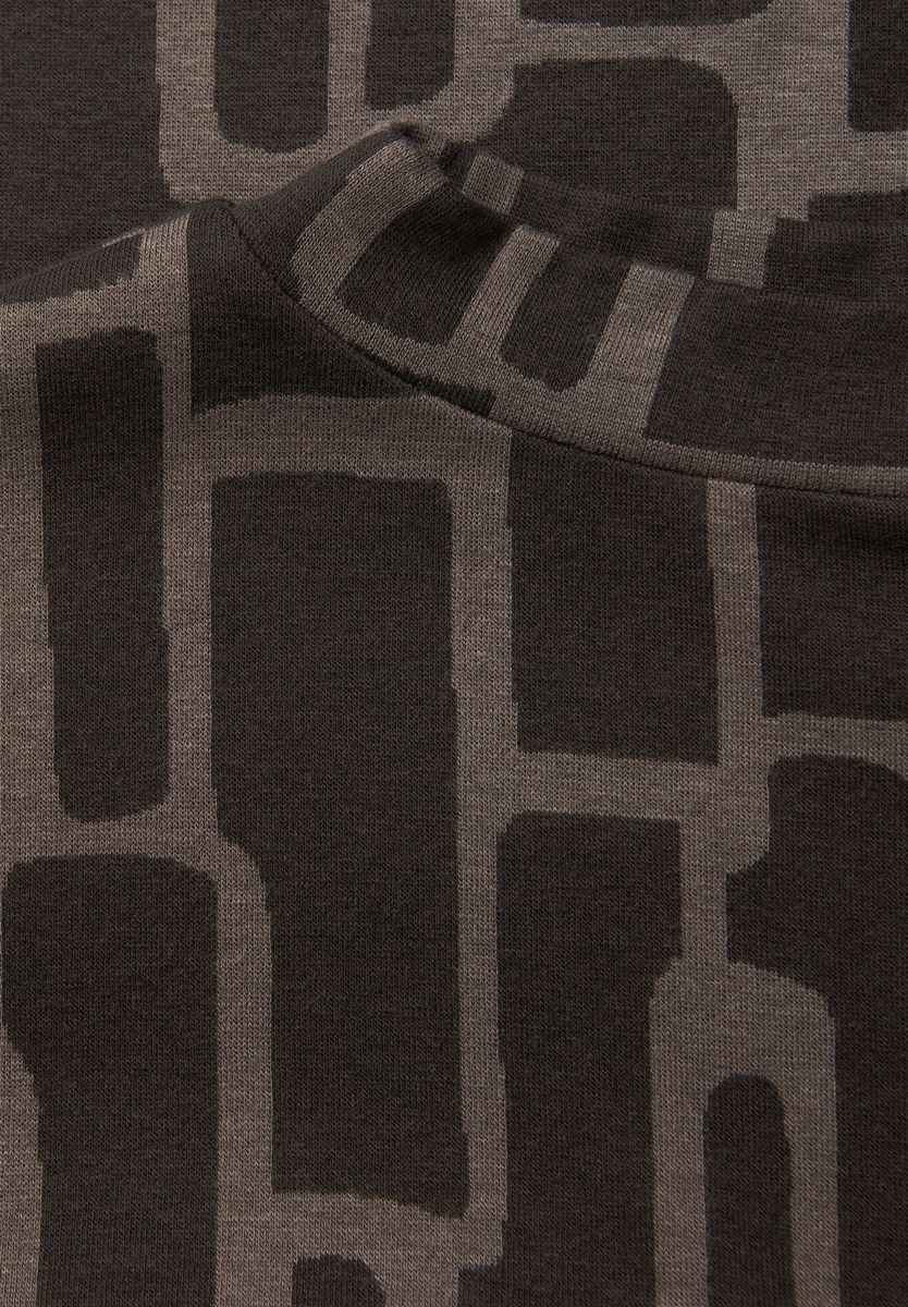 Print Shirt mit Tunnelzug