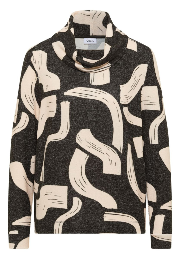 Gemustertes Melange Shirt