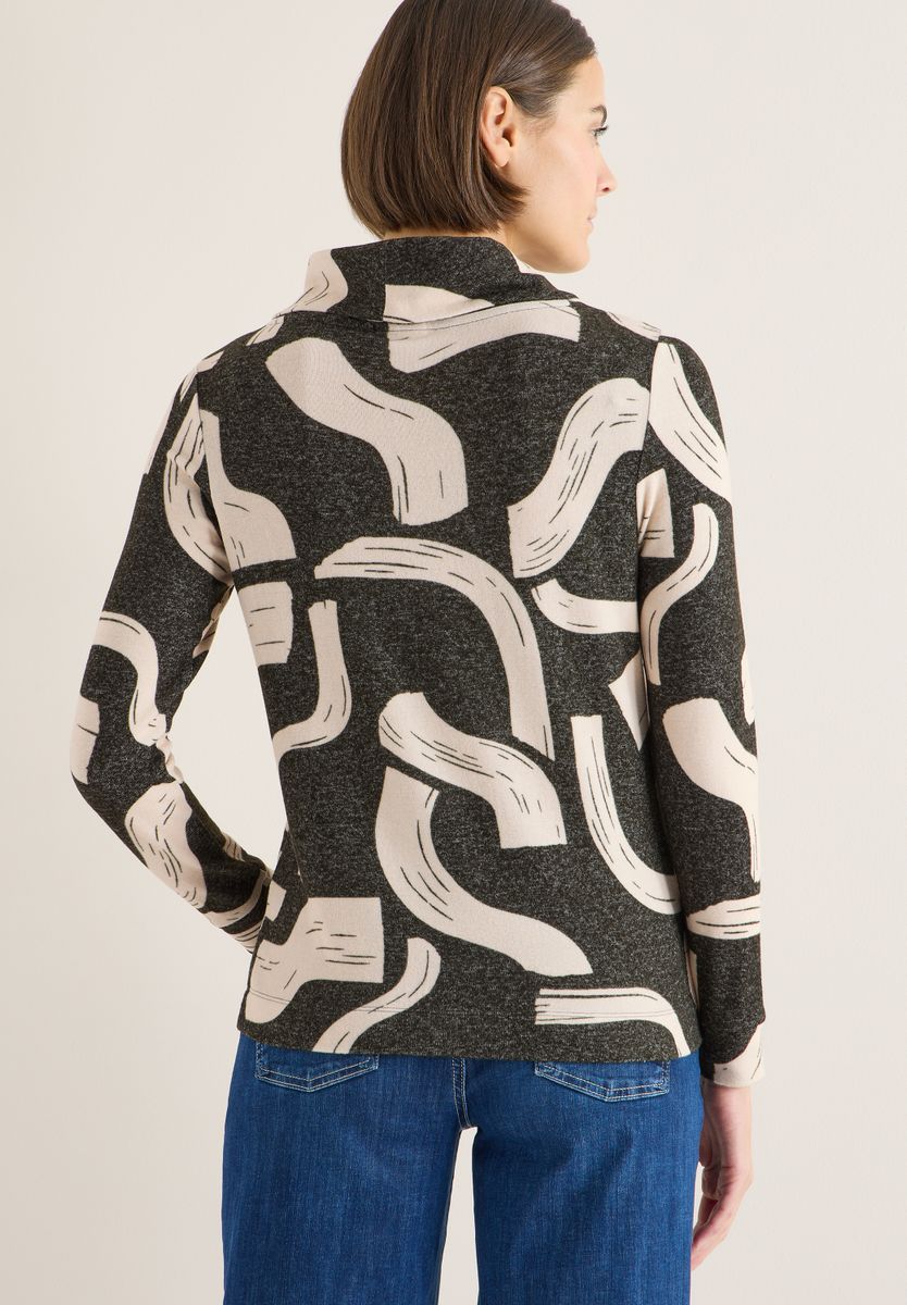 Gemustertes Melange Shirt