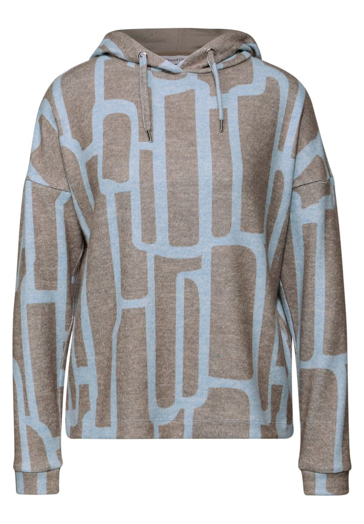 Gemusterter Hoodie Shirt