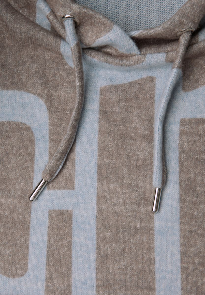 Gemusterter Hoodie Shirt