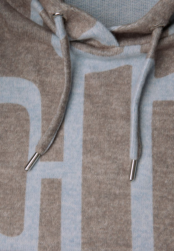 Gemusterter Hoodie Shirt