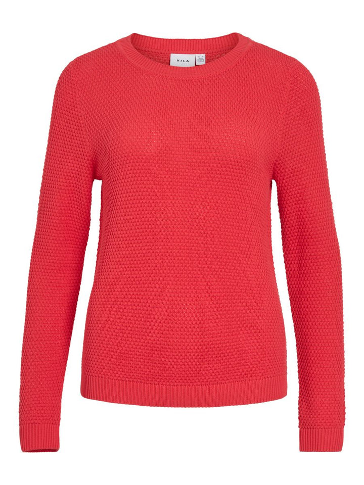 VIDALO O-NECK L/S KNIT TOP- NOOS