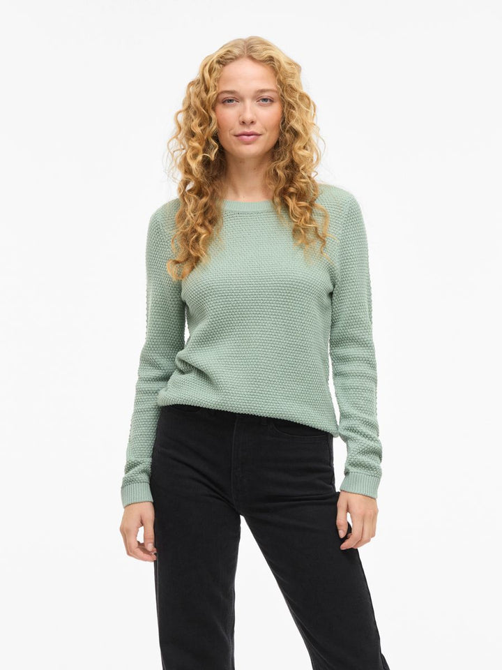 VIDALO O-NECK L/S KNIT TOP- NOOS