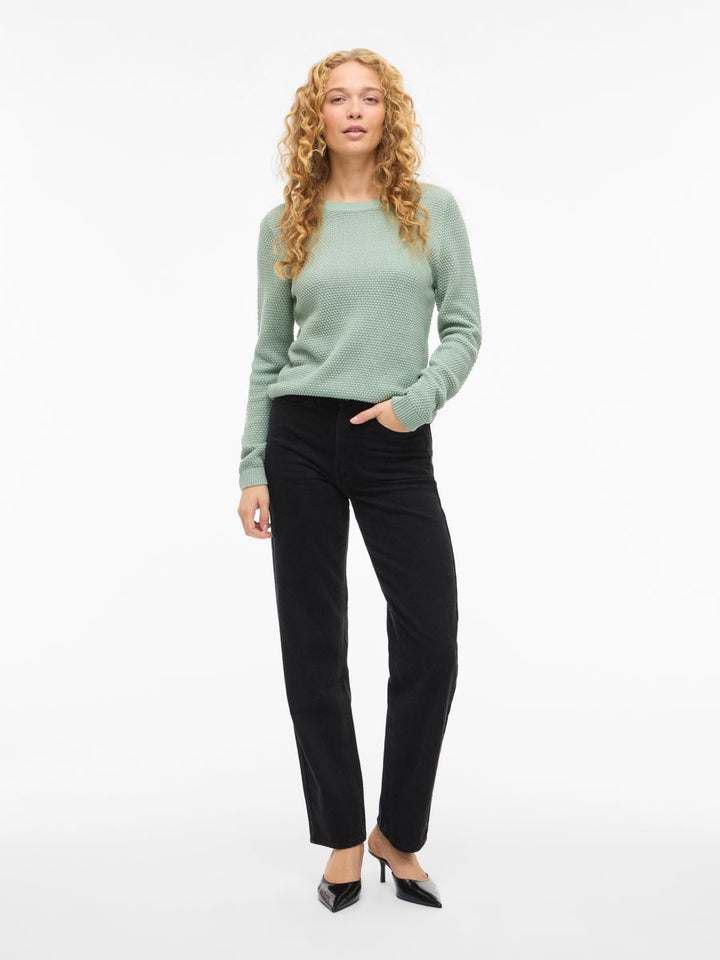 VIDALO O-NECK L/S KNIT TOP- NOOS