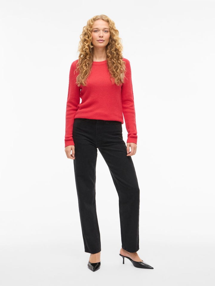 VIDALO O-NECK L/S KNIT TOP- NOOS