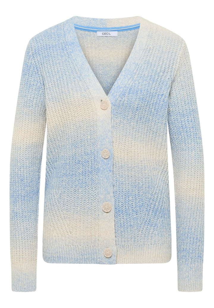 Space Dye V-Neck Cardigan