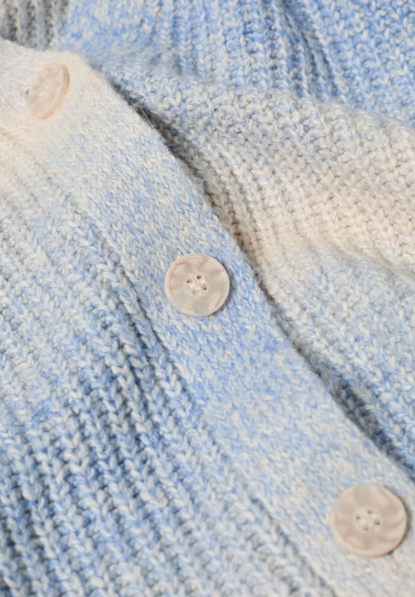 Space Dye V-Neck Cardigan