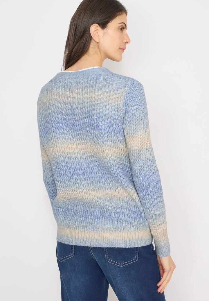 Space Dye V-Neck Cardigan