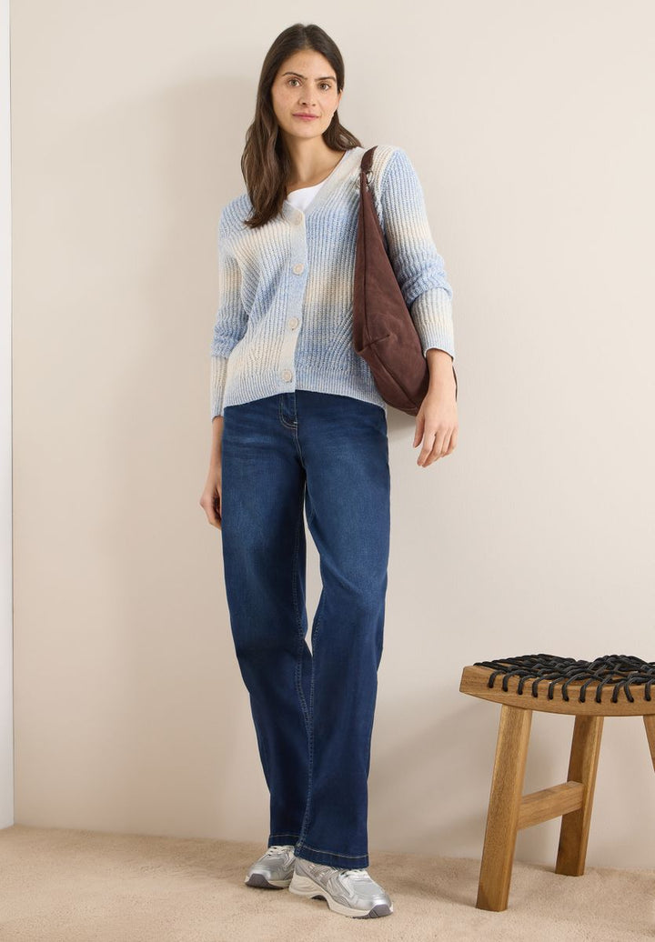 Space Dye V-Neck Cardigan