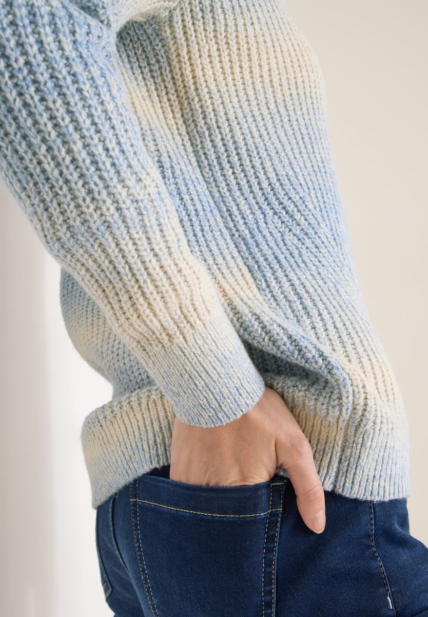 Space Dye V-Neck Cardigan
