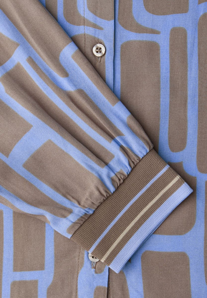 Gemusterte Tunika mit Tape