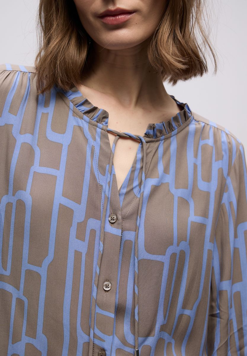 Gemusterte Tunika mit Tape