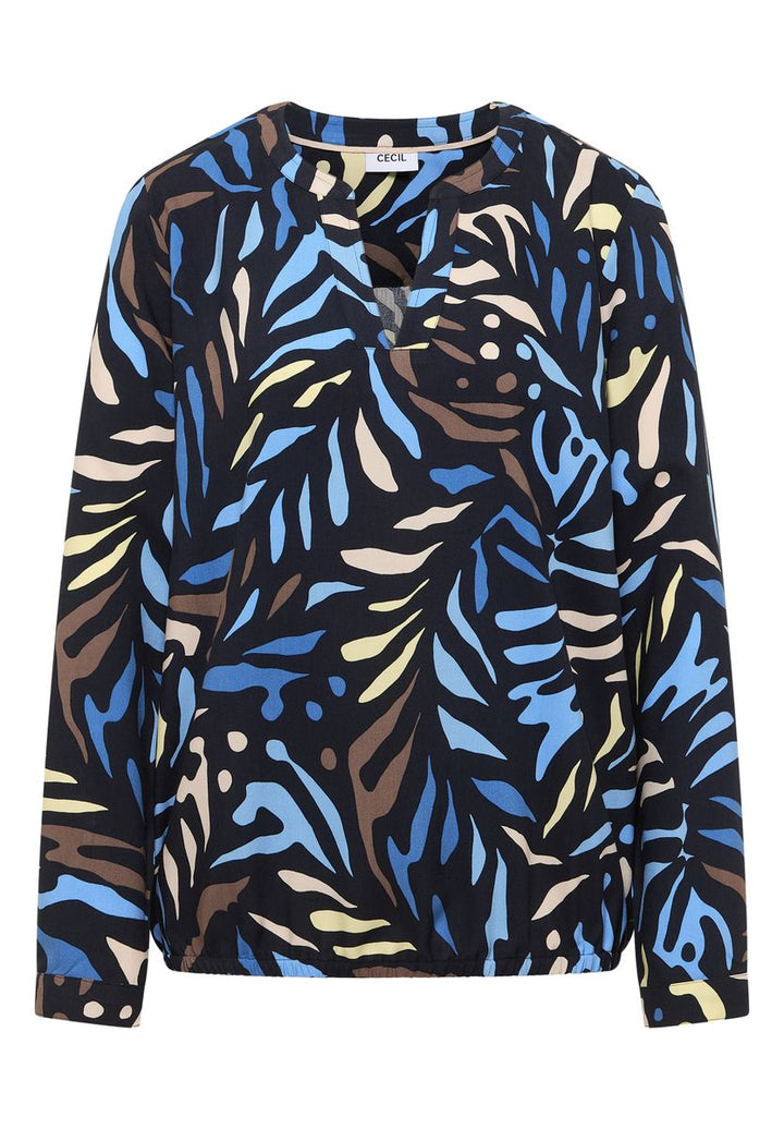 Gemusterte Bluse