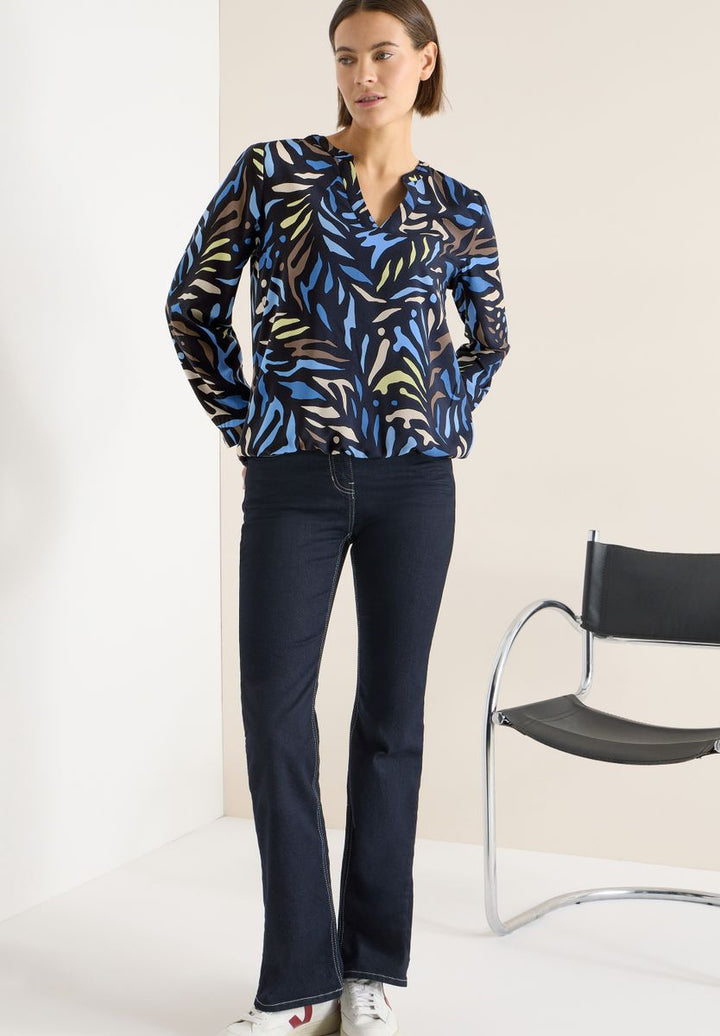 Gemusterte Bluse