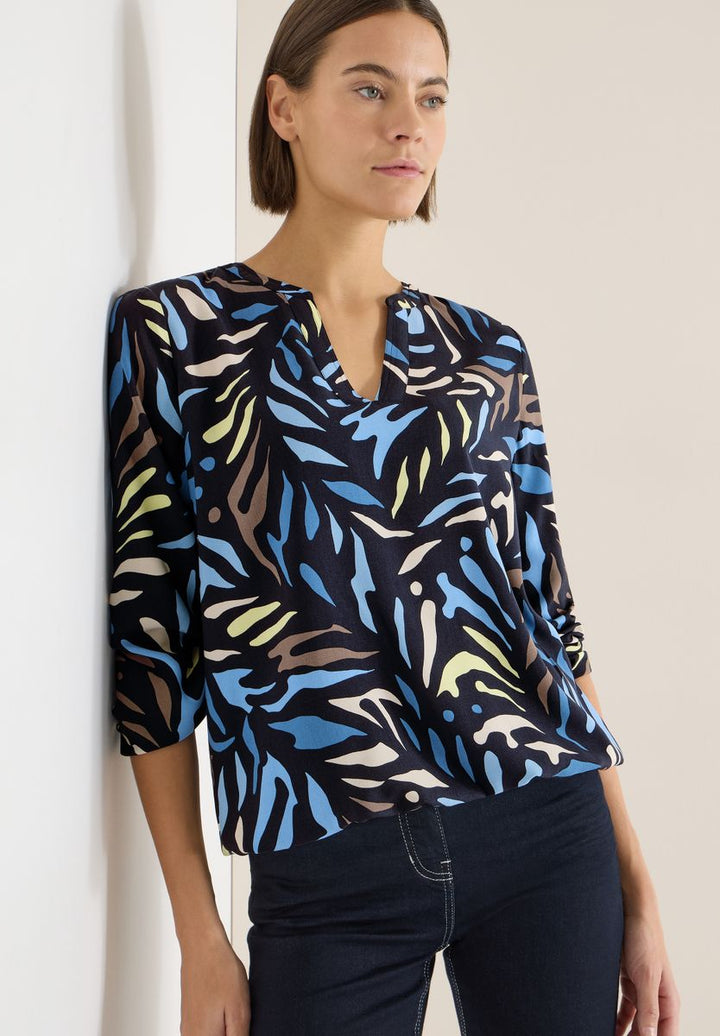 Gemusterte Bluse