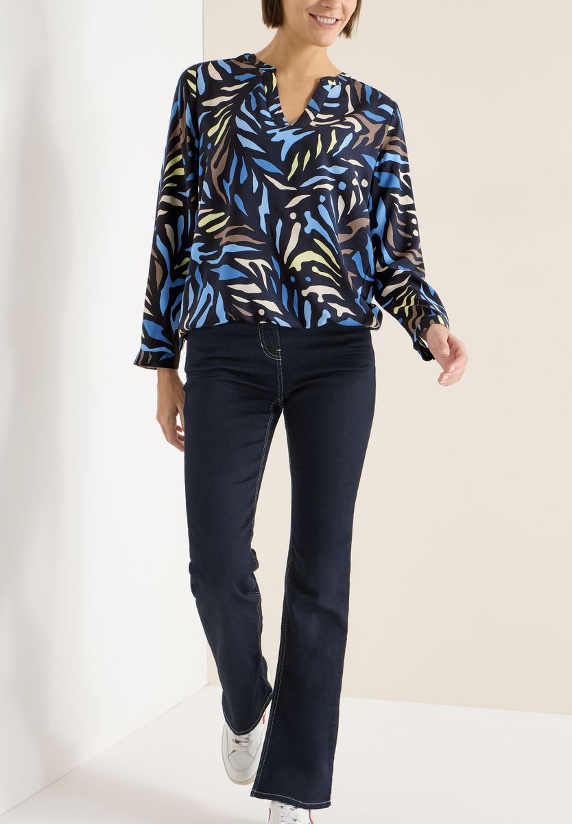 Gemusterte Bluse