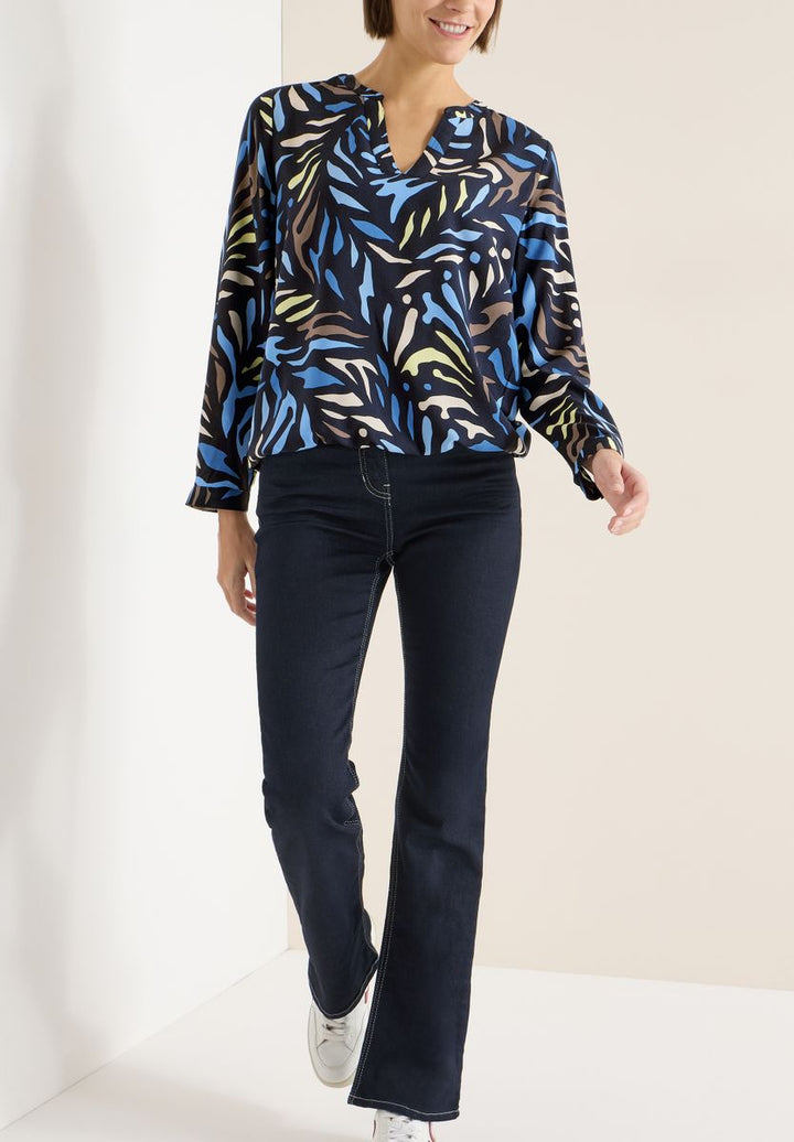 Gemusterte Bluse
