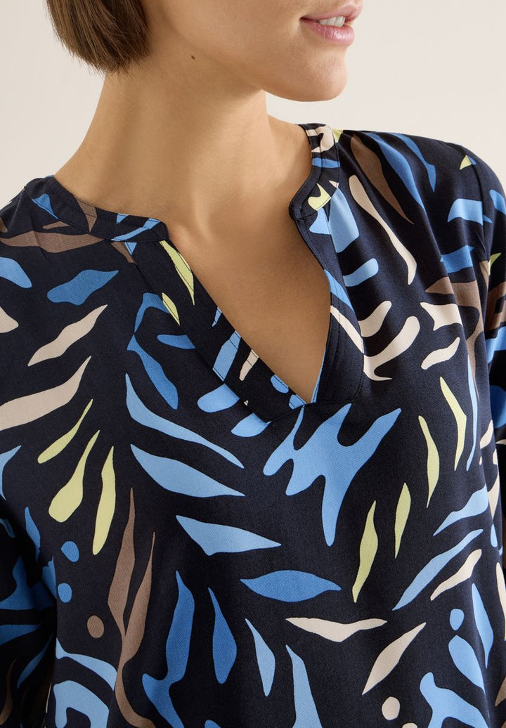 Gemusterte Bluse