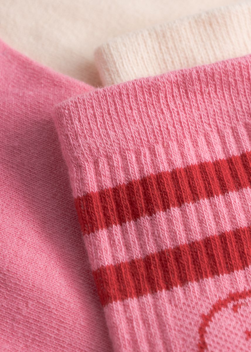 2 Paar Peanuts Socken aus Baumwoll-Jacquard mit Snoopy-Motiven