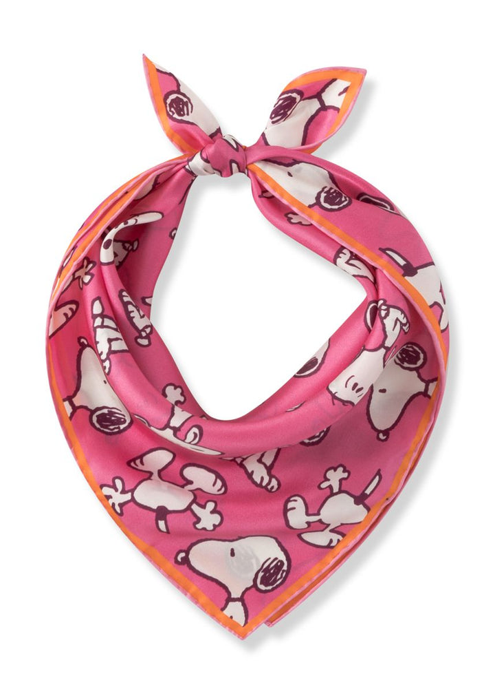 Peanuts Nickituch aus reiner Seide mit  SNOOPY ALL OVER-Muster