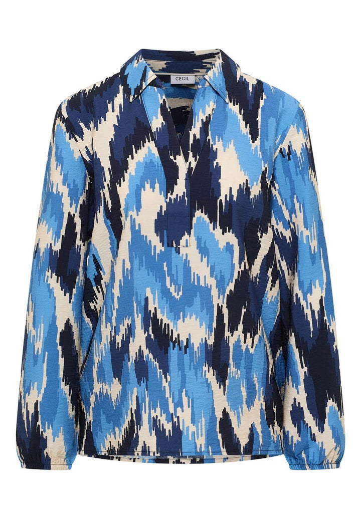 Gemusterte Bluse