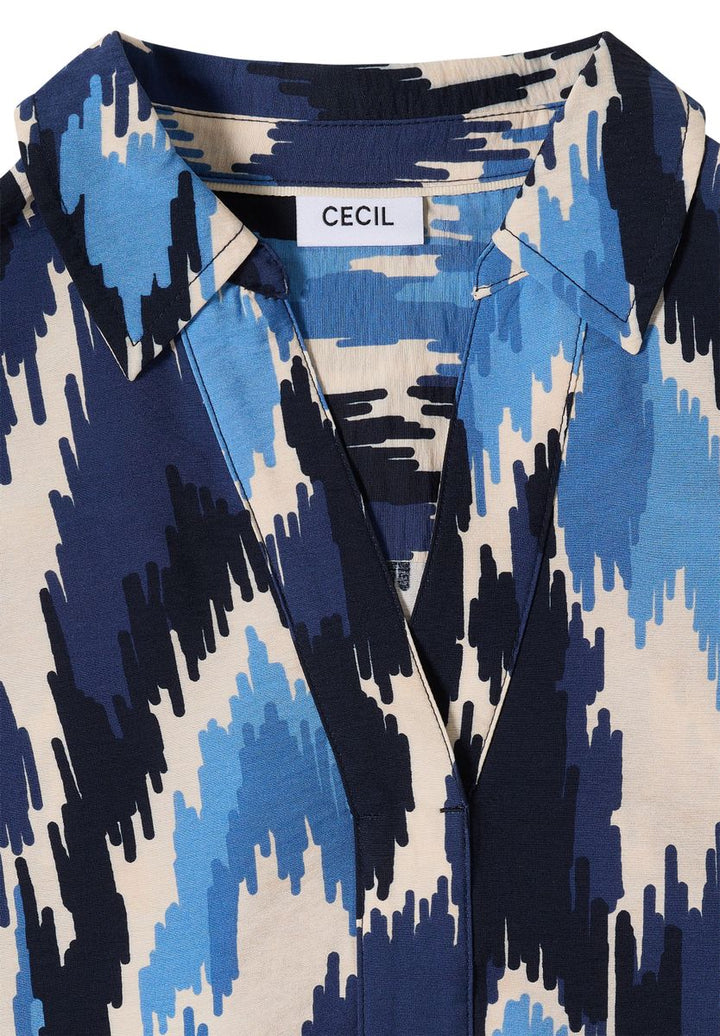 Gemusterte Bluse