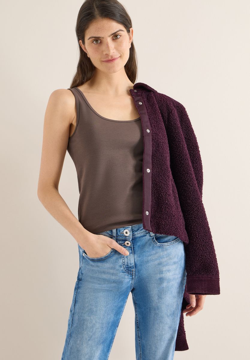Basic Top aus reiner Baumwolle