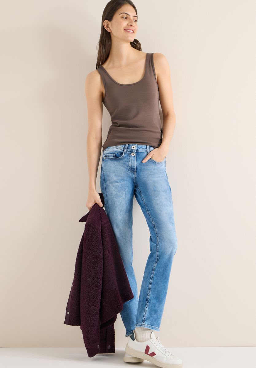 Basic Top aus reiner Baumwolle