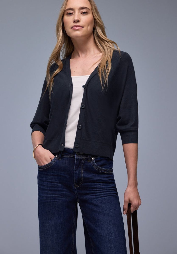 Cardigan in Unifarbe