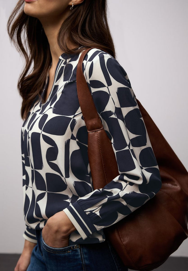 Bluse mit Tapedetails