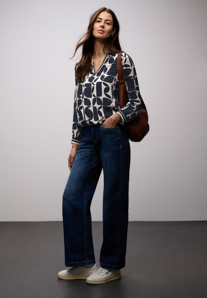 Bluse mit Tapedetails