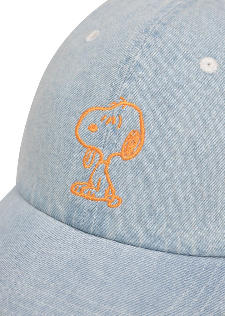 Peanuts Baumwoll-Cap mit Snoopy-Stickerei