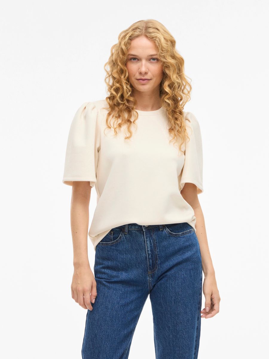 VISANDY 2/4 O-NECK SWEAT TOP