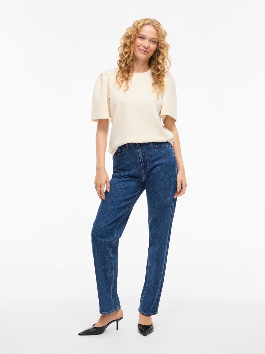 VISANDY 2/4 O-NECK SWEAT TOP