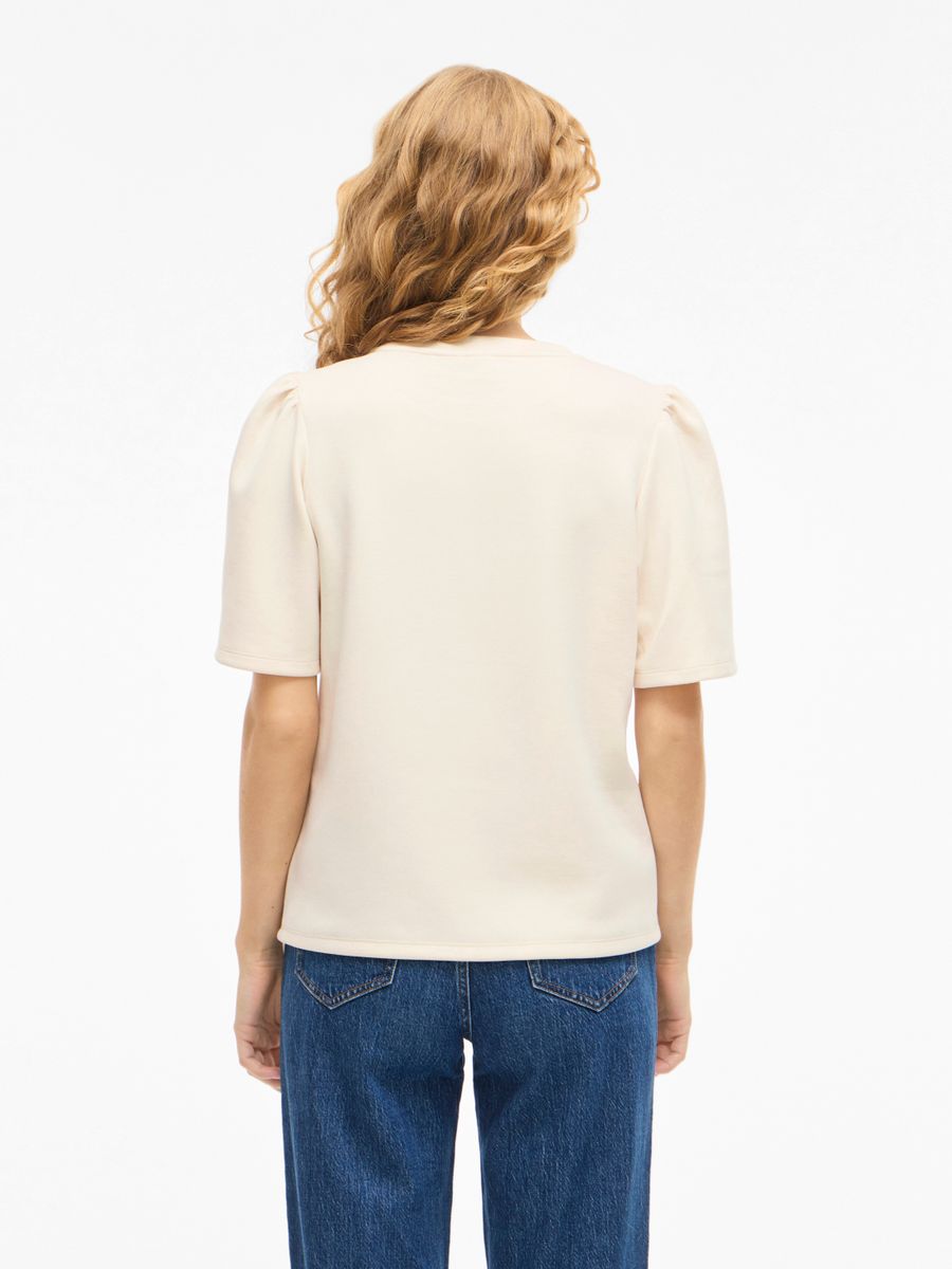 VISANDY 2/4 O-NECK SWEAT TOP