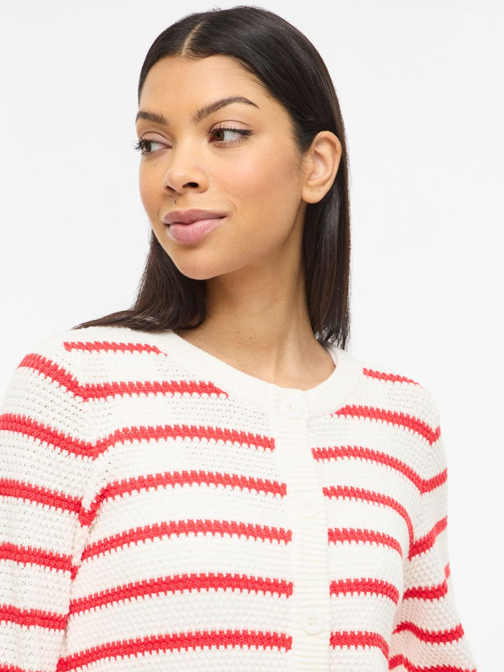VIDALO O-NECK L/S KNIT CARDIGAN - NOOS