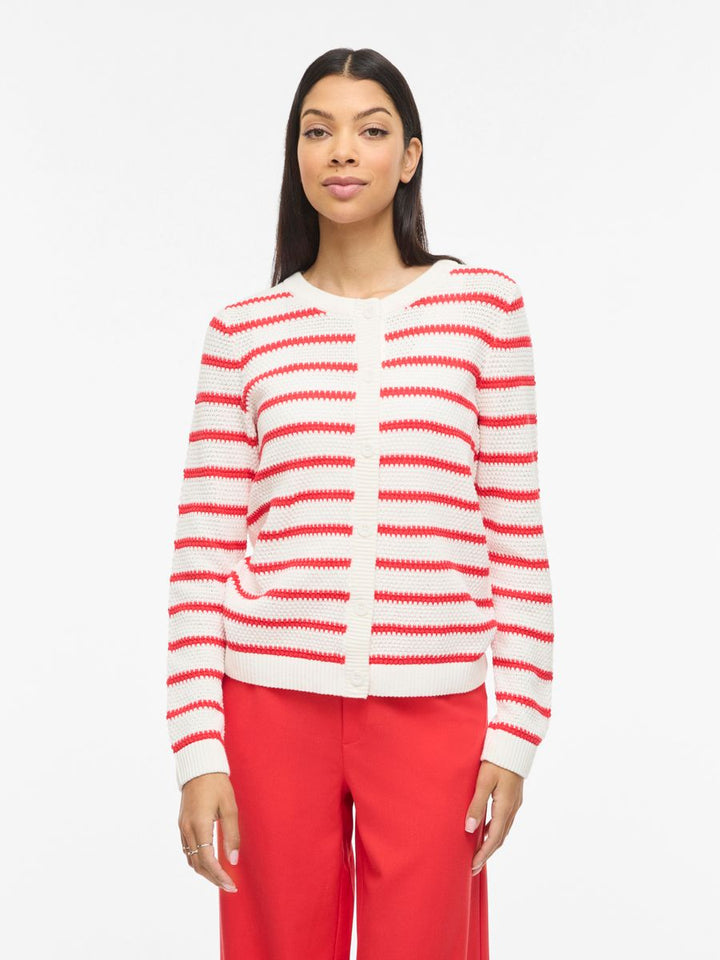 VIDALO O-NECK L/S KNIT CARDIGAN - NOOS