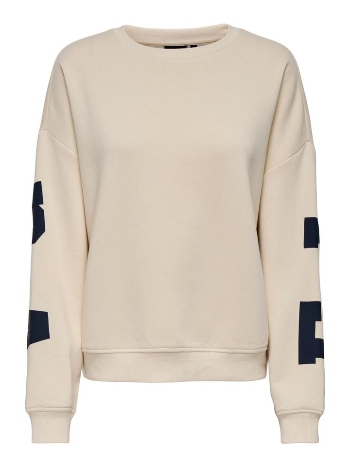ONLSWEAT L/S BACK/SLEEVE PRINT SWT NOOS