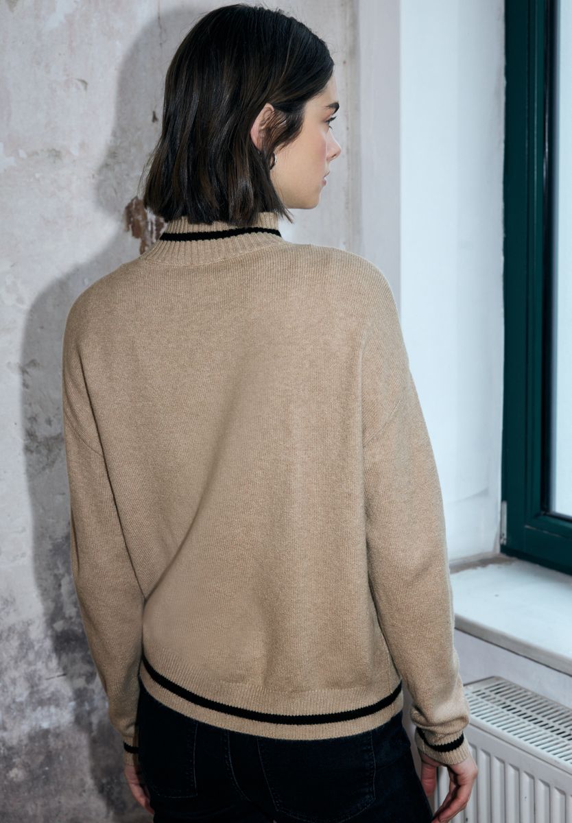 Jacquard Pullover mit Herz