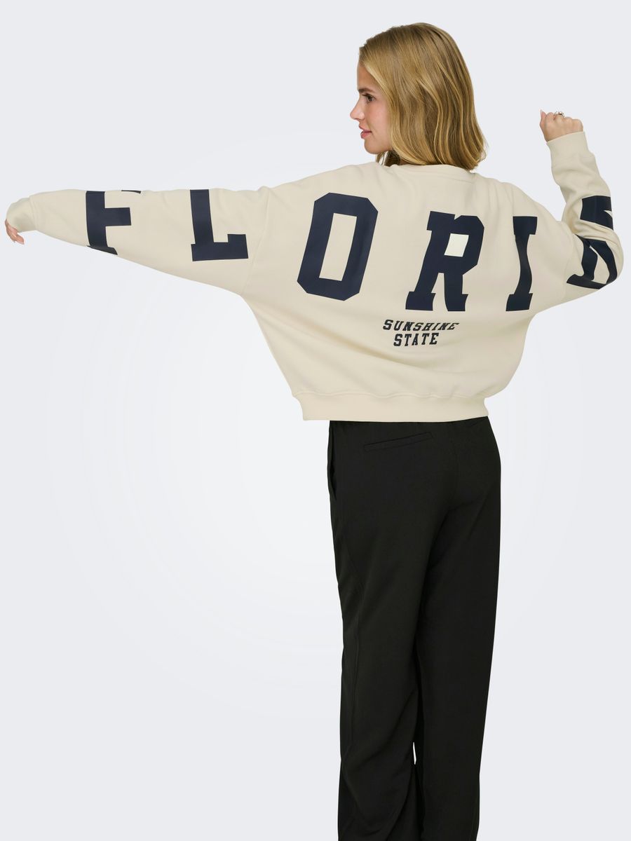 ONLSWEAT L/S BACK/SLEEVE PRINT SWT NOOS