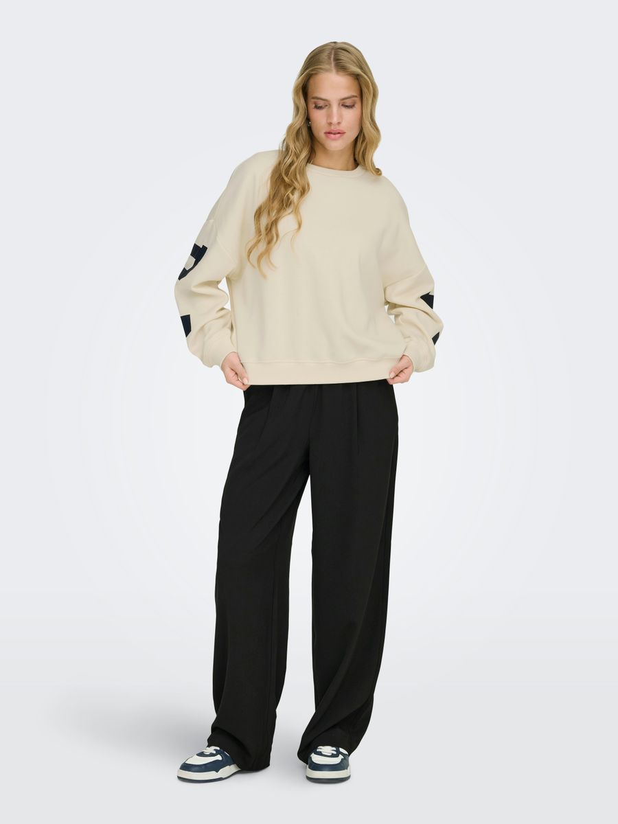 ONLSWEAT L/S BACK/SLEEVE PRINT SWT NOOS