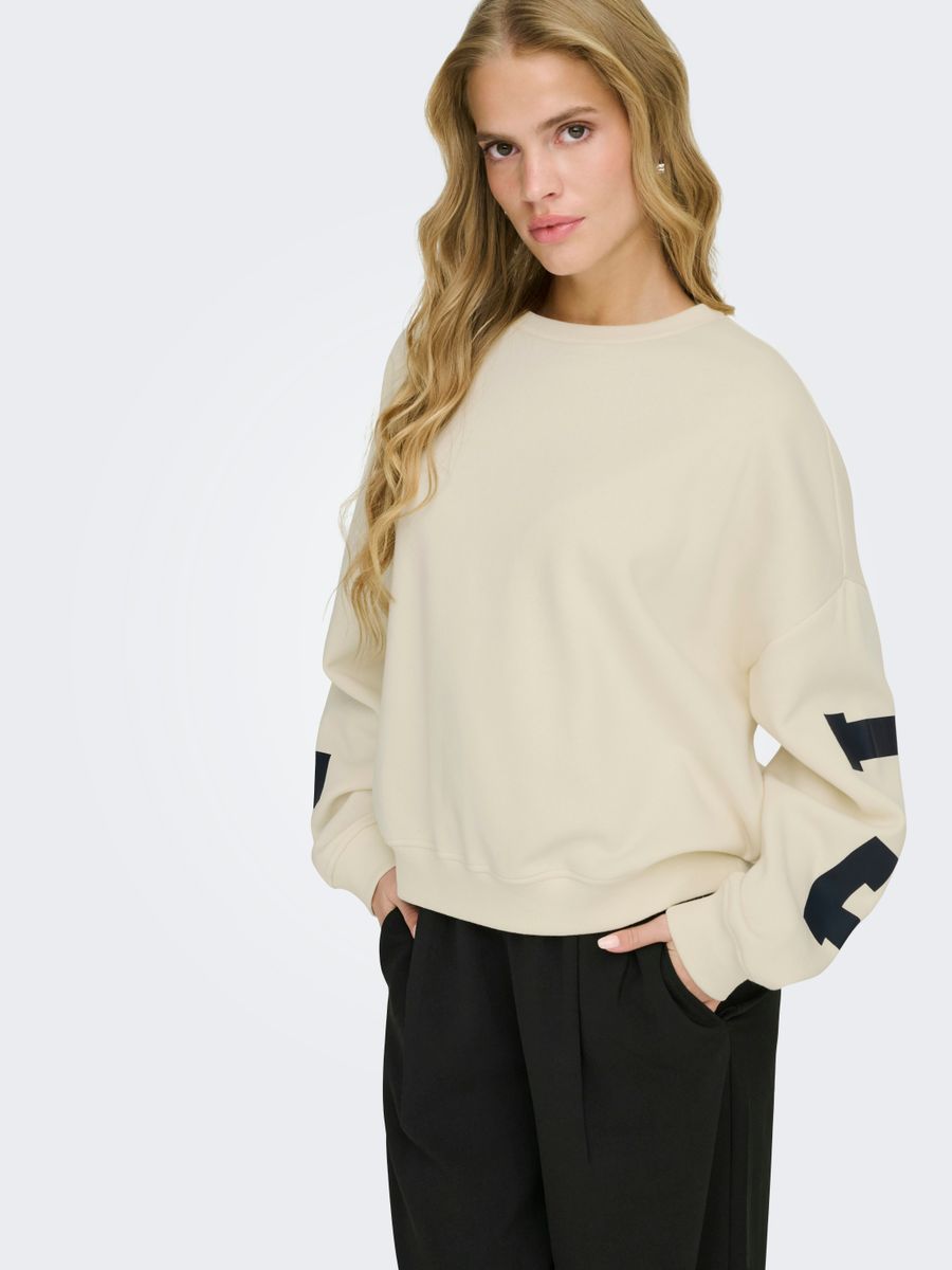ONLSWEAT L/S BACK/SLEEVE PRINT SWT NOOS