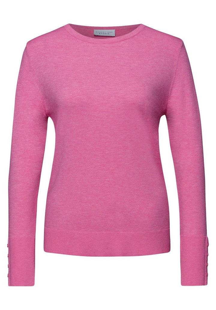 Strickpullover mit Knöpfen