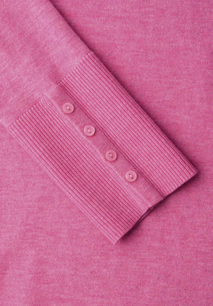 Strickpullover mit Knöpfen