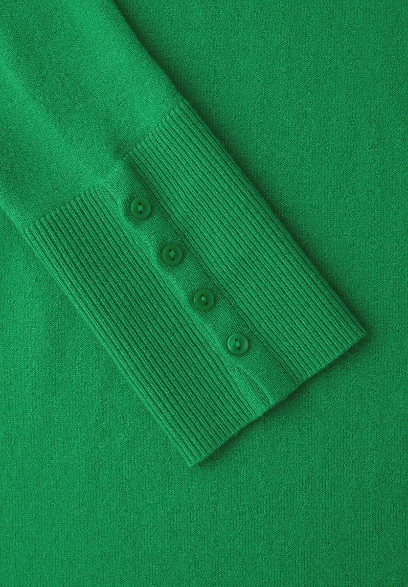 Strickpullover mit Knöpfen