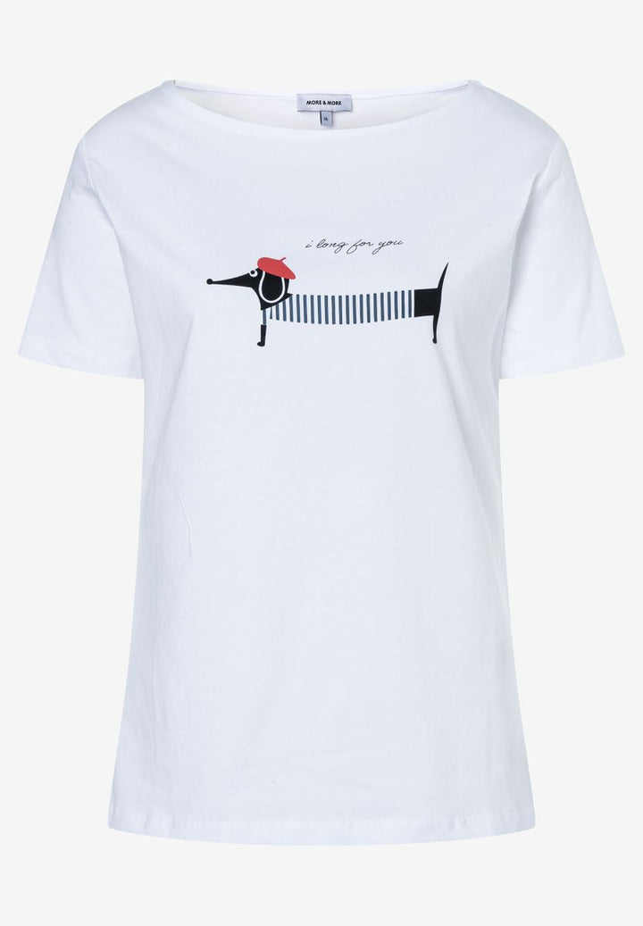T-Shirt mit Dackelprint