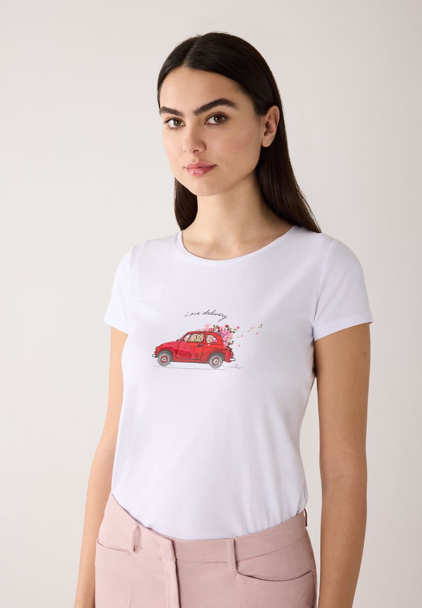 T-Shirt mit Frontprint